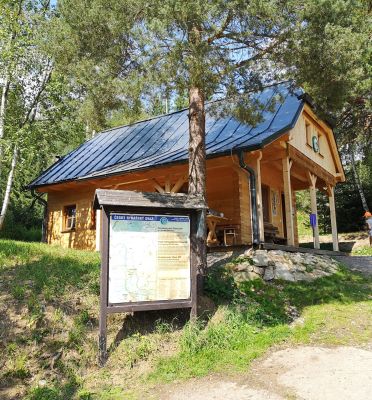 Anlegestelle bei Kanutour im Böhmerwald
